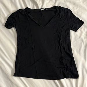 Zara womens black t-shirt (small)